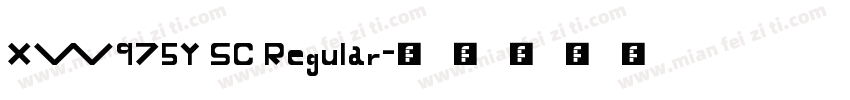 XW975Y SC Regular字体转换